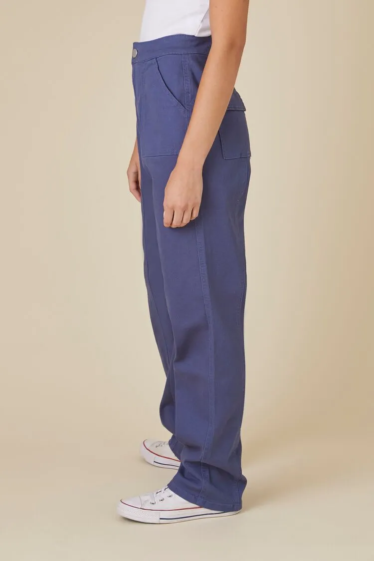Straight-Leg Uniform Pants