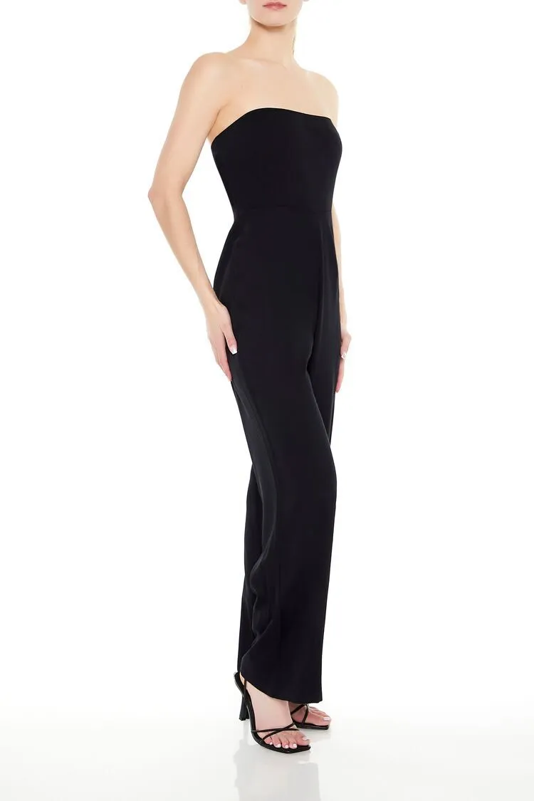 Strapless Wide-Leg Jumpsuit