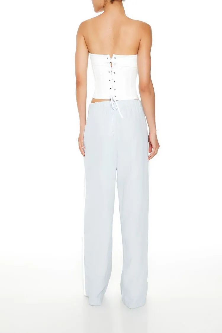 Striped Wide-Leg Pants