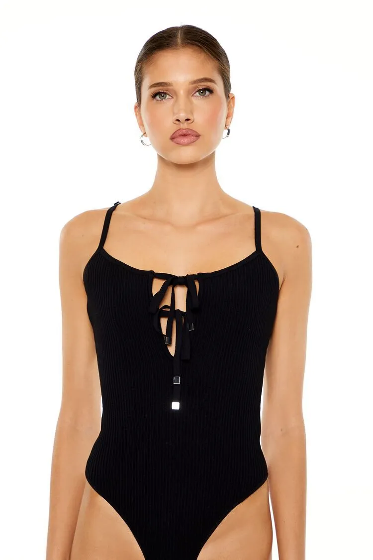 Sweater-Knit Cami Bodysuit