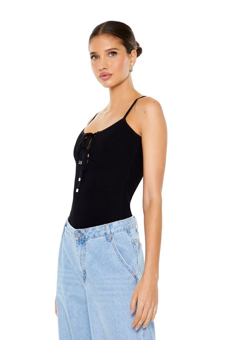 Sweater-Knit Cami Bodysuit