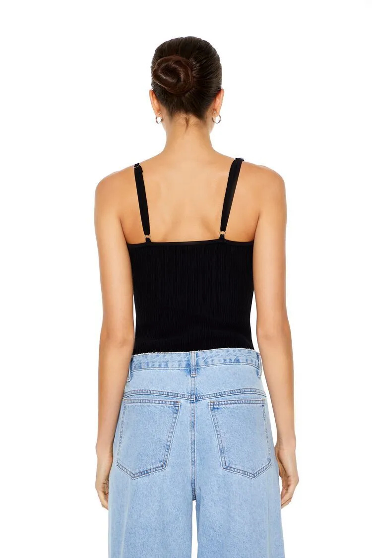 Sweater-Knit Cami Bodysuit
