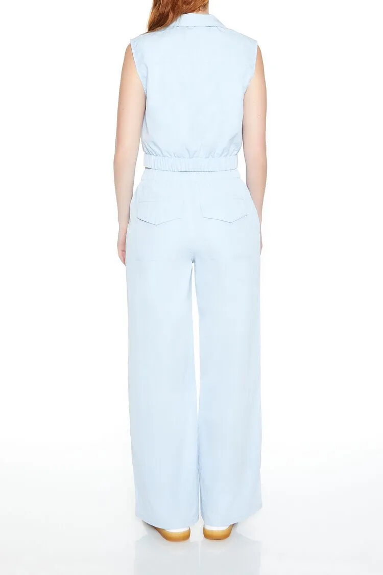 Toggle Drawstring Wide-Leg Pants