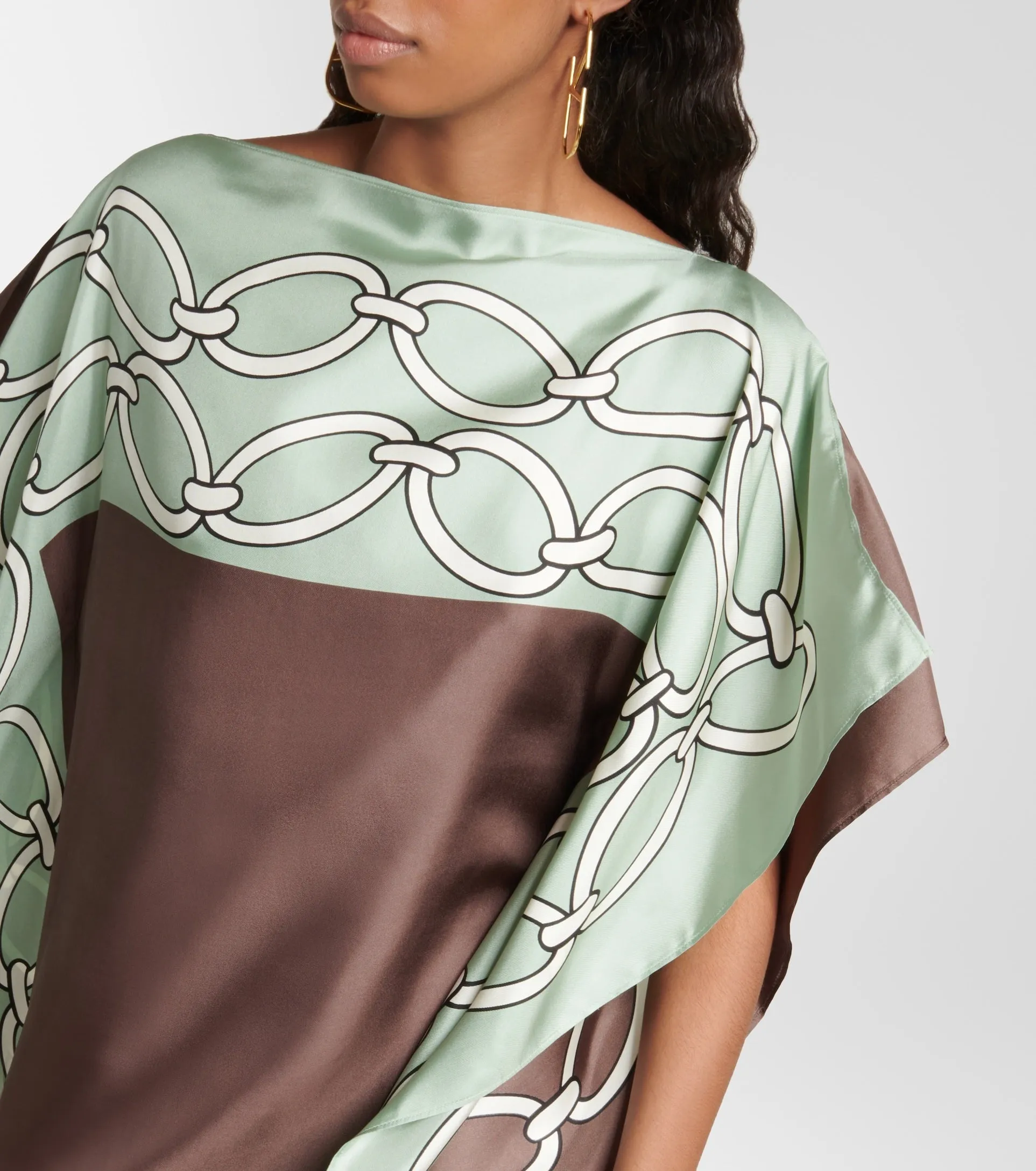 Trendy Silk Caftan Digital Printed Women's Long Kaftan