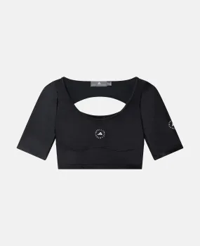 TruePurpose Scoop Neck Crop Top