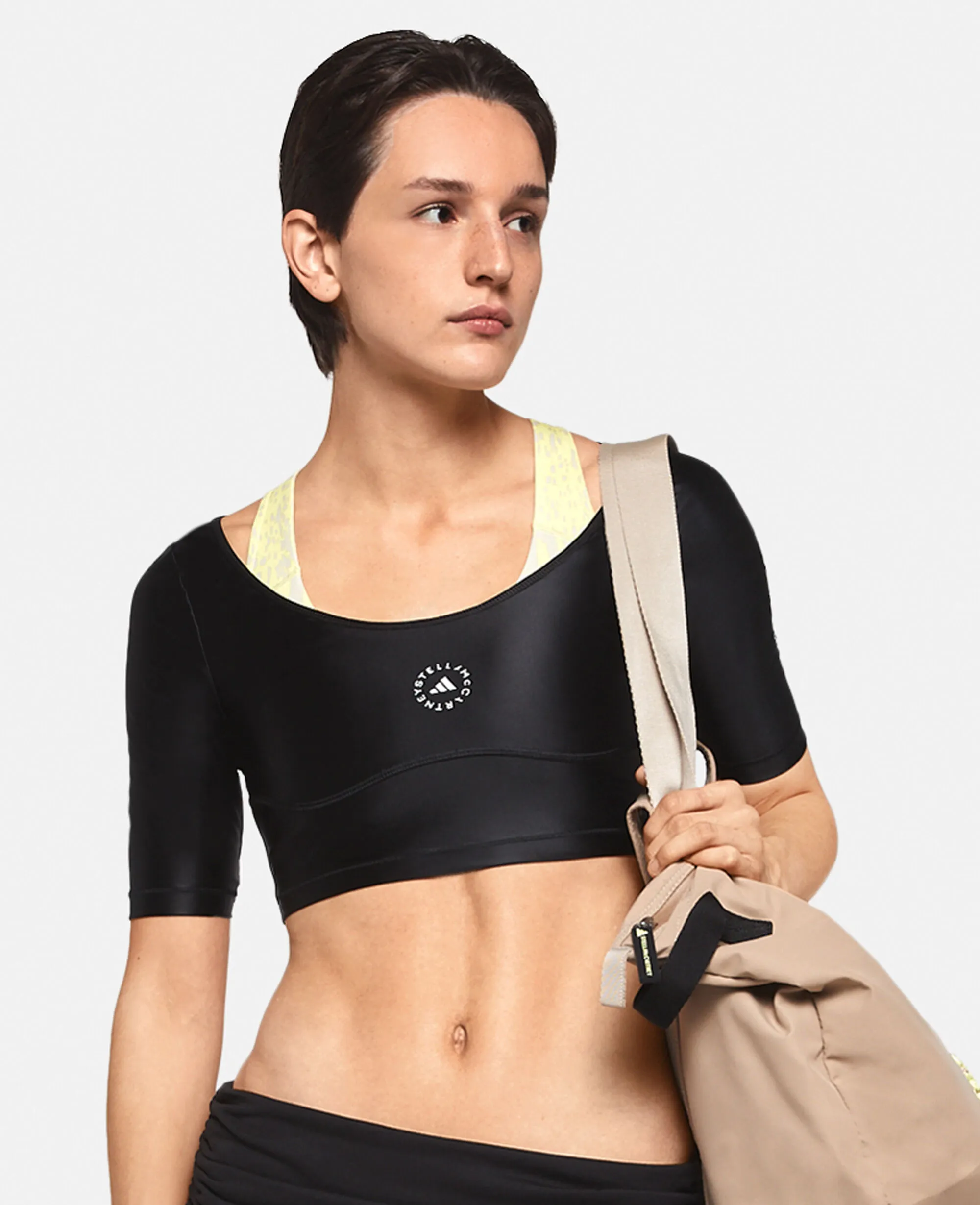 TruePurpose Scoop Neck Crop Top