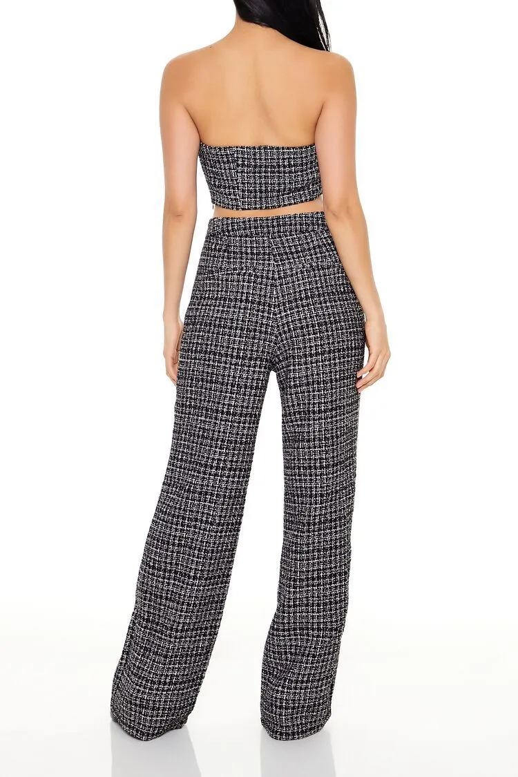 Tweed Tube Top &amp; Pants Set