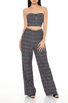 Tweed Tube Top &amp; Pants Set