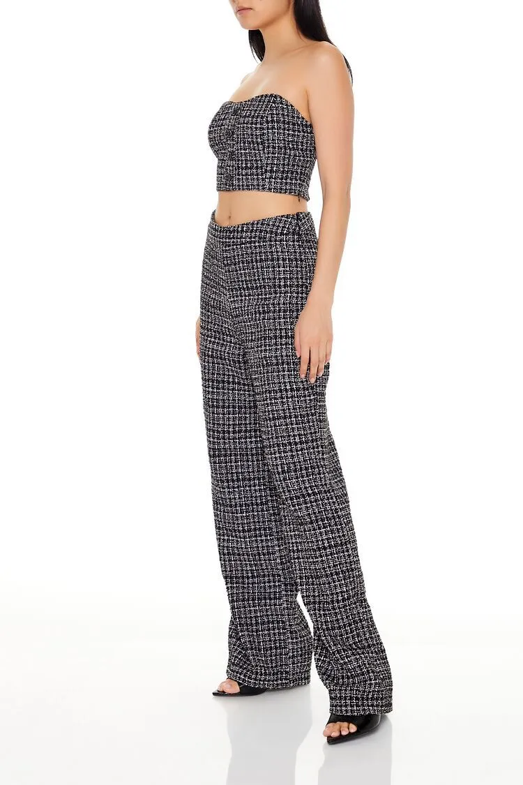 Tweed Tube Top &amp; Pants Set