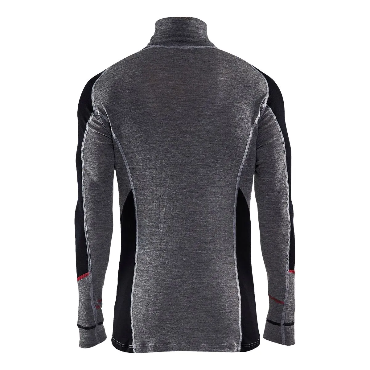 Underwear&#x20;Zip-Neck&#x20;Top&#x20;Xwarm&#x20;100&#x25;&#x20;Merino&#x20;4699&#x20;Medium&#x20;Grijs&#x2F;Zwart&#x20;-&#x20;Bl&#xE5;kl&#xE4;der