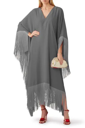 V-Neck Korean Silk Kaftan, Long Kaftan For Women's