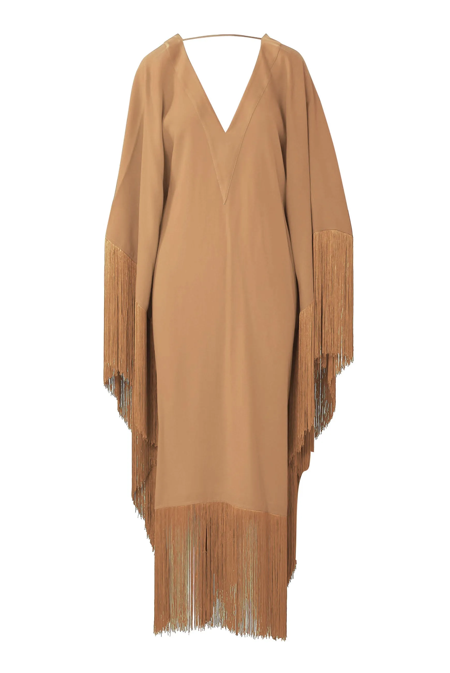 V-Neck Korean Silk Kaftan, Long Kaftan For Women's