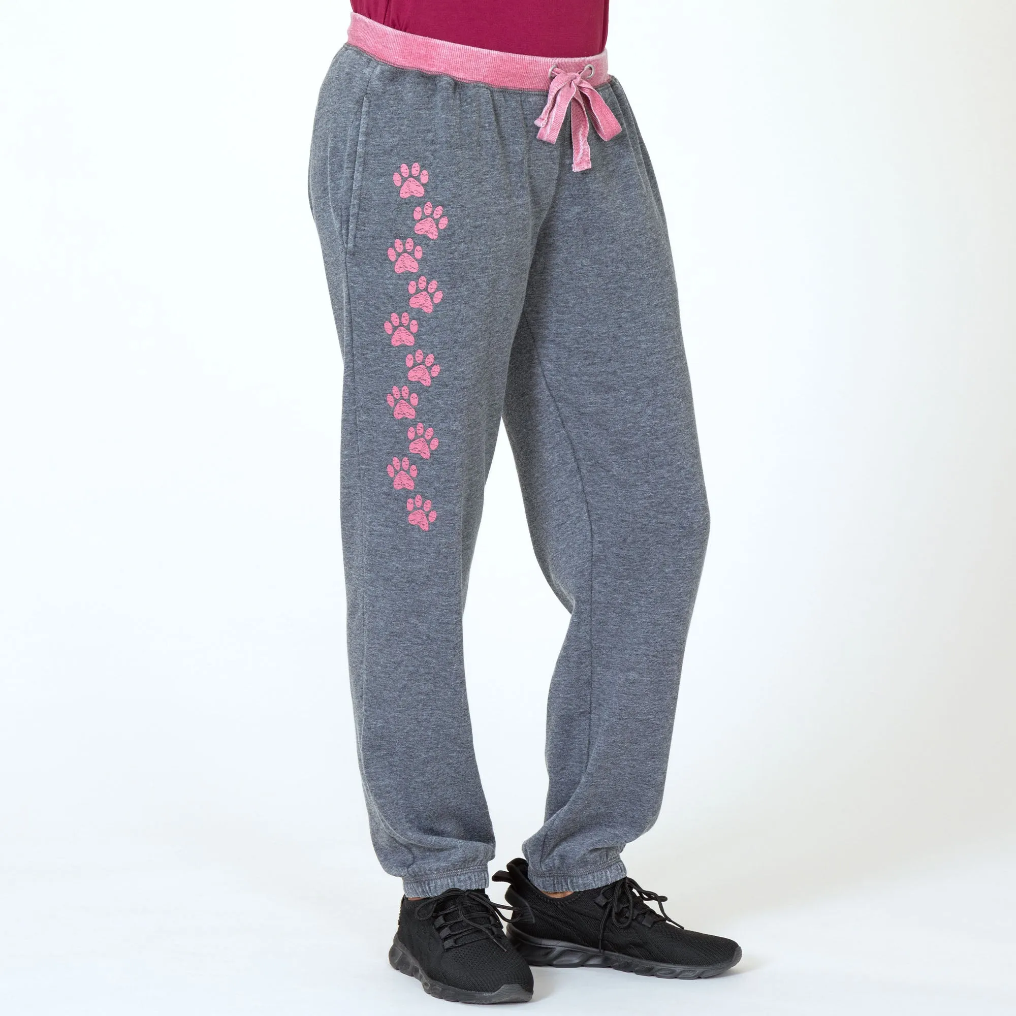 Walking Paws Burnout Sweatpants with Pockets