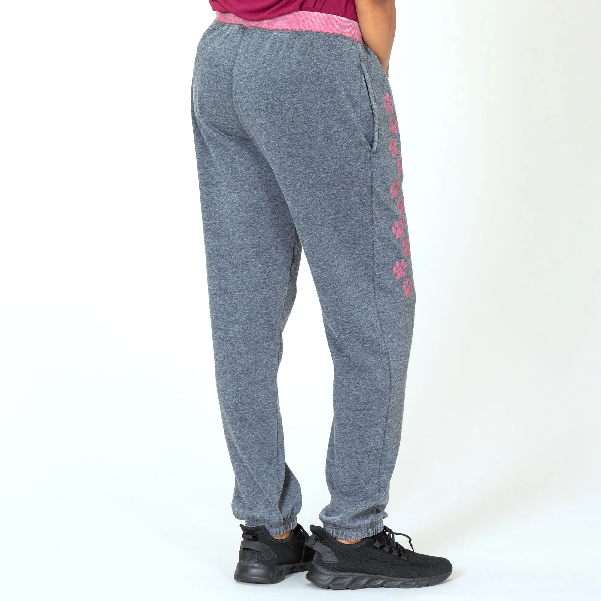 Walking Paws Burnout Sweatpants with Pockets
