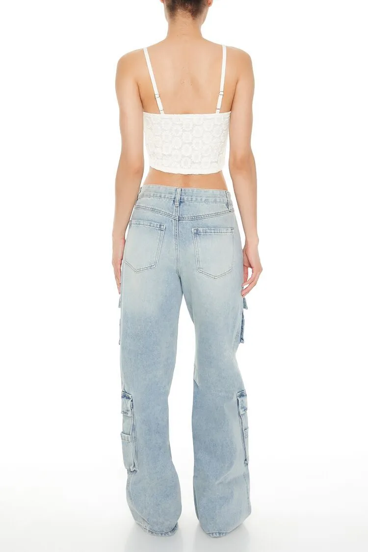 Wide-Leg Cargo Jeans