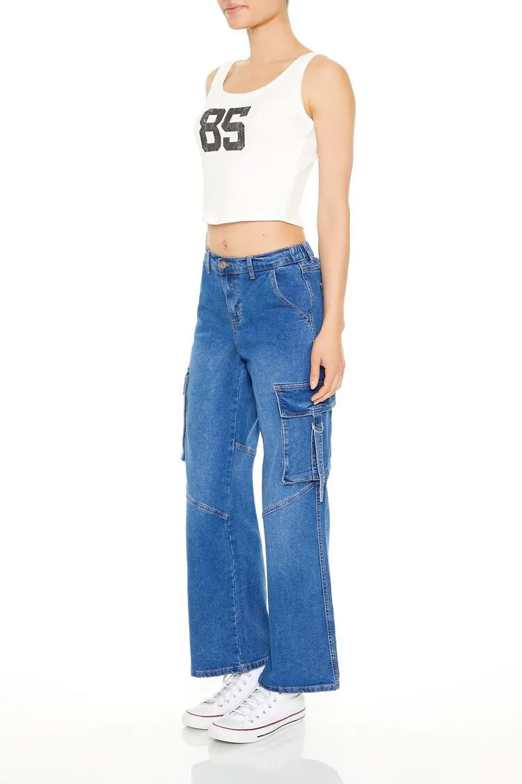 Wide-Leg Cargo Jeans