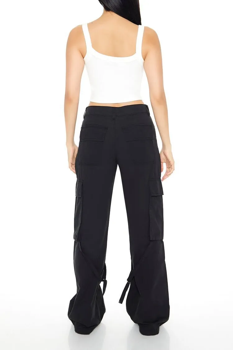 Wide-Leg Cargo Pants