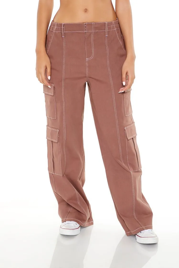 Wide-Leg Cargo Pants