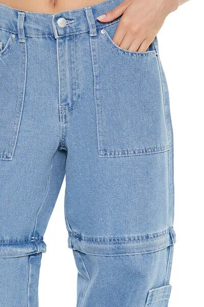 Wide-Leg Mid-Rise Jeans