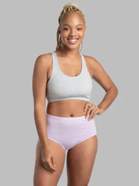 Women's Breathable Cotton-Mesh Brief Panty, Assorted 6 Pack