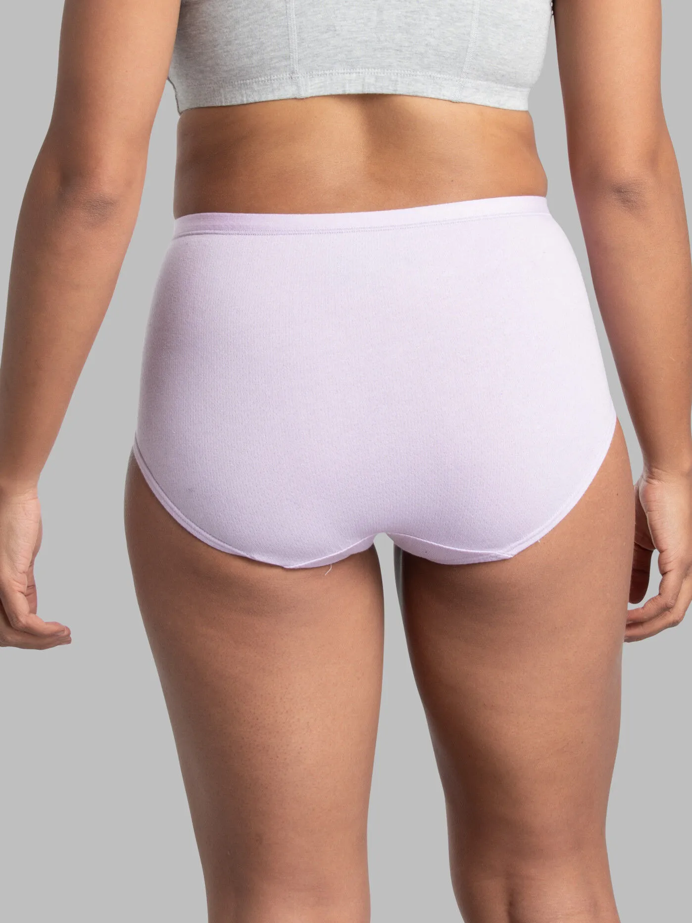 Women's Breathable Cotton-Mesh Brief Panty, Assorted 6 Pack