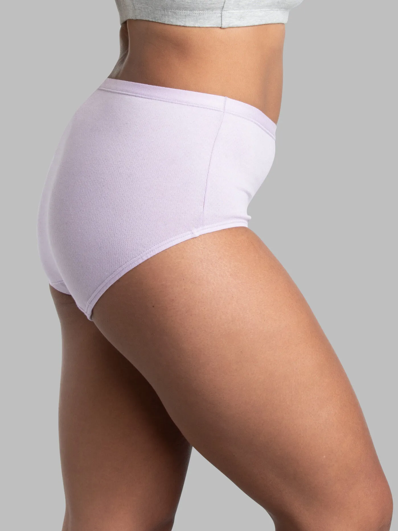 Women's Breathable Cotton-Mesh Brief Panty, Assorted 6 Pack