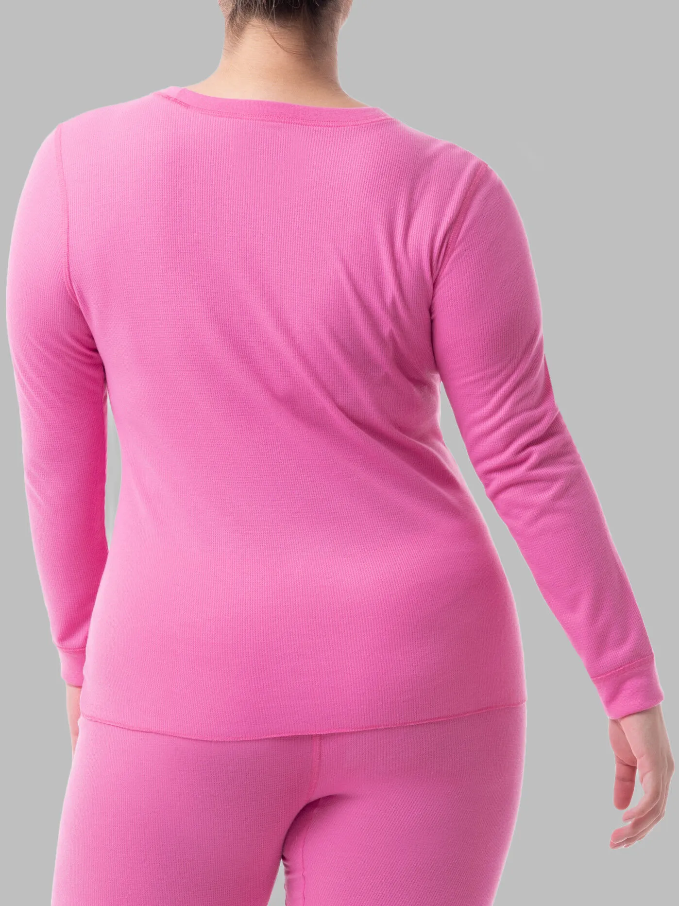 Women's Plus Size Thermal Crew Top, 2 Pack